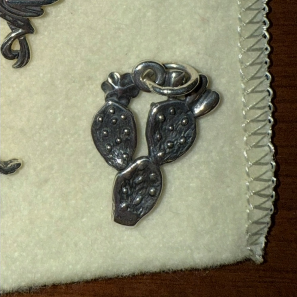James Avery Silver Prickly Pear Cactus Charm